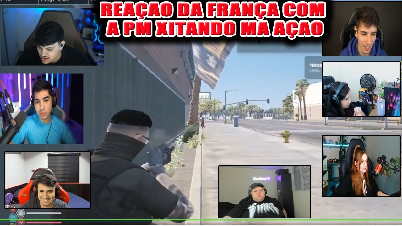 Reação Da França Com a PM Xitando Na Ação!