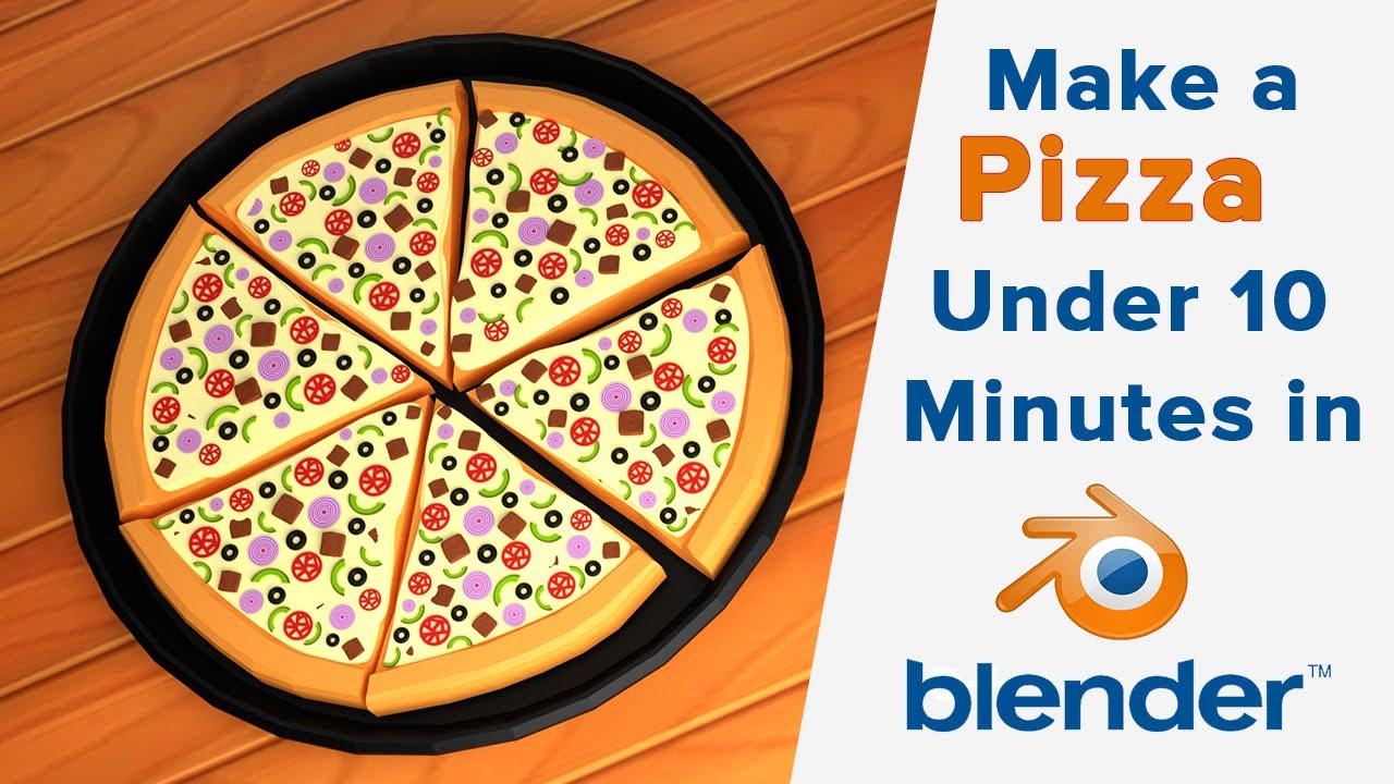 Make 3D Realistic Pizza in 10 Minutes #animation #blender3d #learn #tutorial #facts #tutorial #anime
