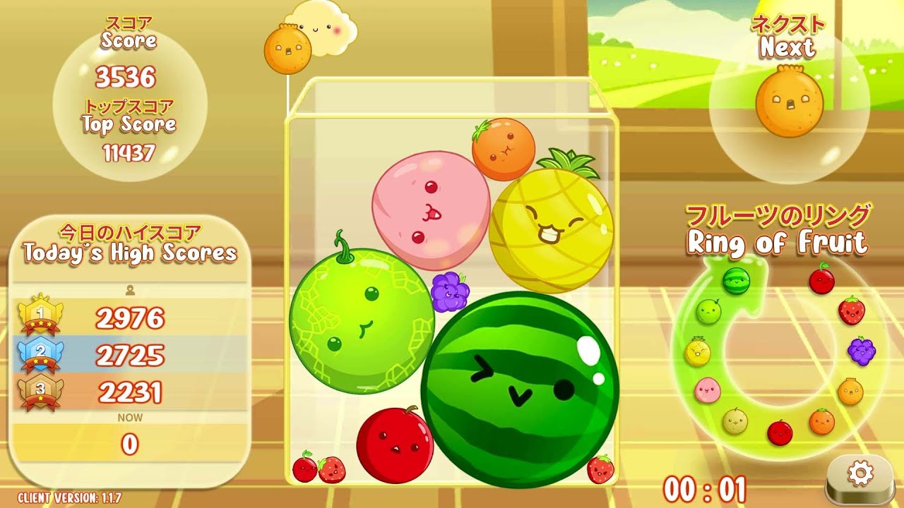 【スイカゲーム】🍊🍉 試合中にスイカを獲得する！#115