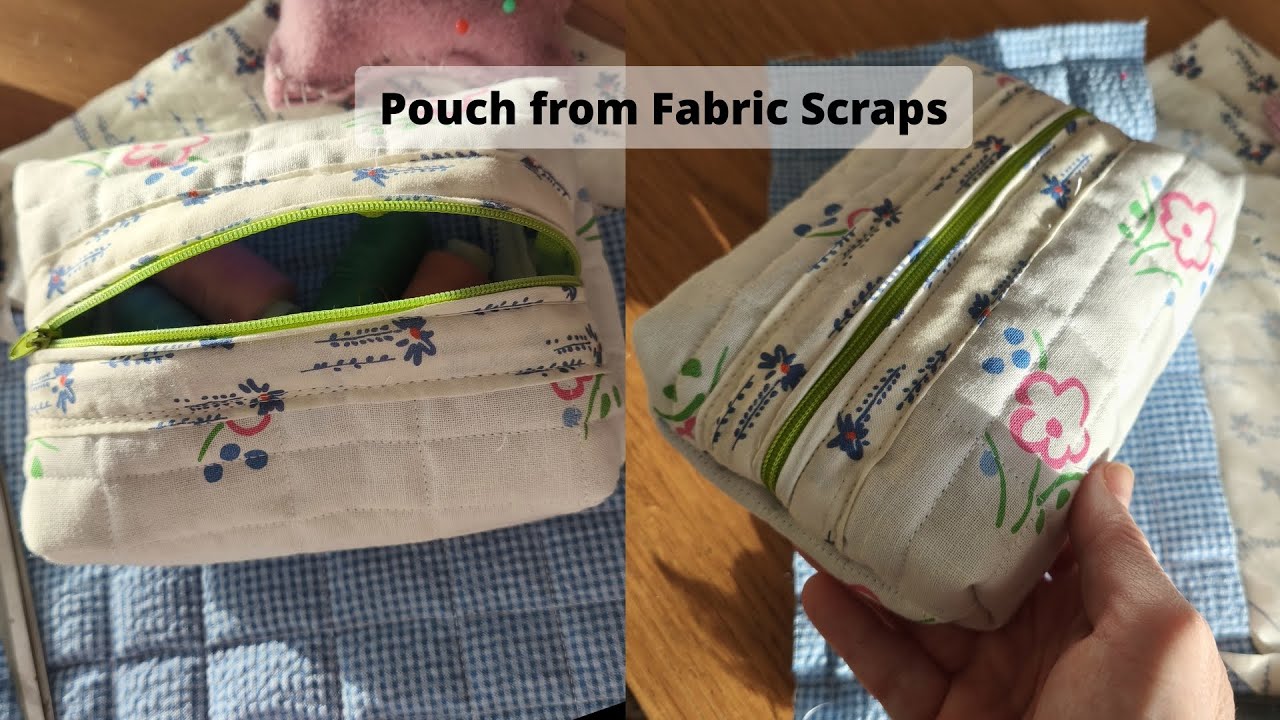 Turn Fabric Scraps into Cute Pouch