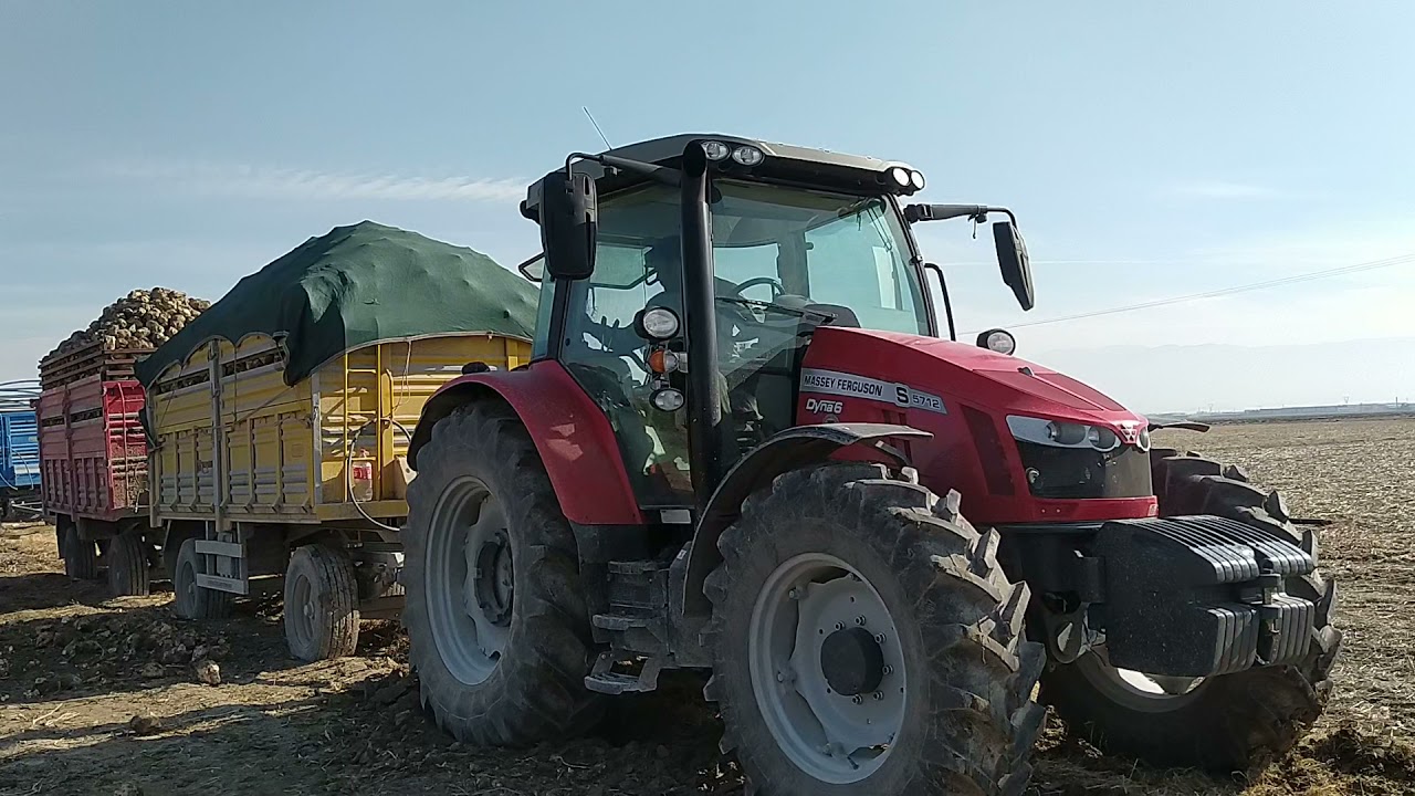 Pancar çekimi traktör denemeleri