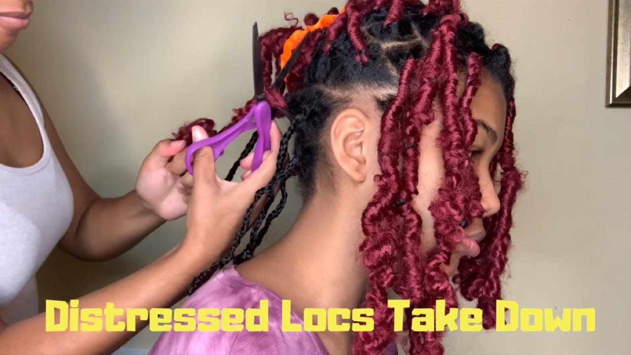 HOW TO TAKE OUT DISTRESSED LOCS!
