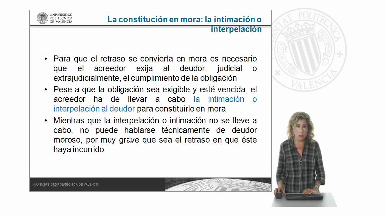 La mora del deudor | 95/128 | UPV