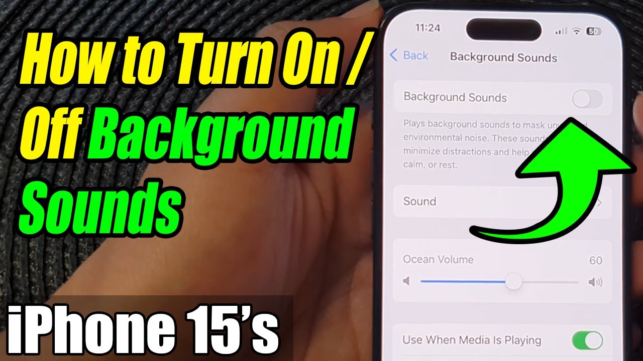 Ultimate Guide: Enable/Disable Background Sounds on iPhone 15 Pro (iOS 17) - Quick & Easy Tutorial!