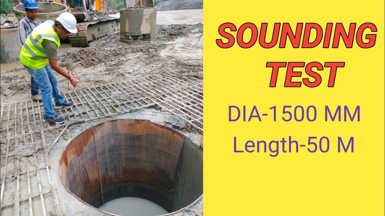 Sounding Test @CIVILMOTIVERSITY | How to measure Pile bore length | Pile Bore Depth Measurement