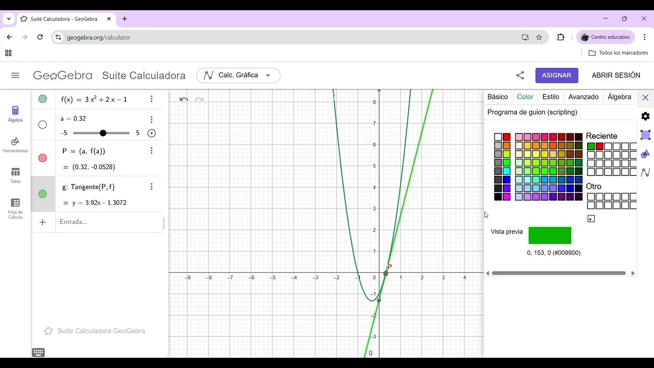 Así se VE la razón de cambio instantánea en tiempo real 🔥 | GeoGebra Clásico