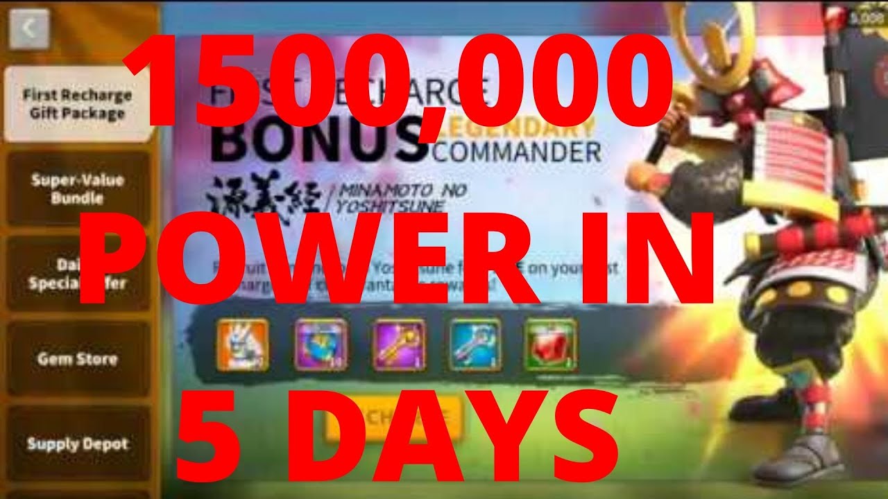 وصلت المليون ونص قوة (1500k) فى اقل من 6 ايام فى المملكة Rise of Kingdoms