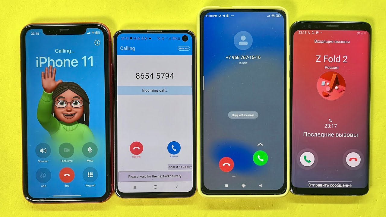 Incoming Call & SkyPhone IPhone 11, Samsung S10e,Xiaomi Mi 9T,Samsung S9