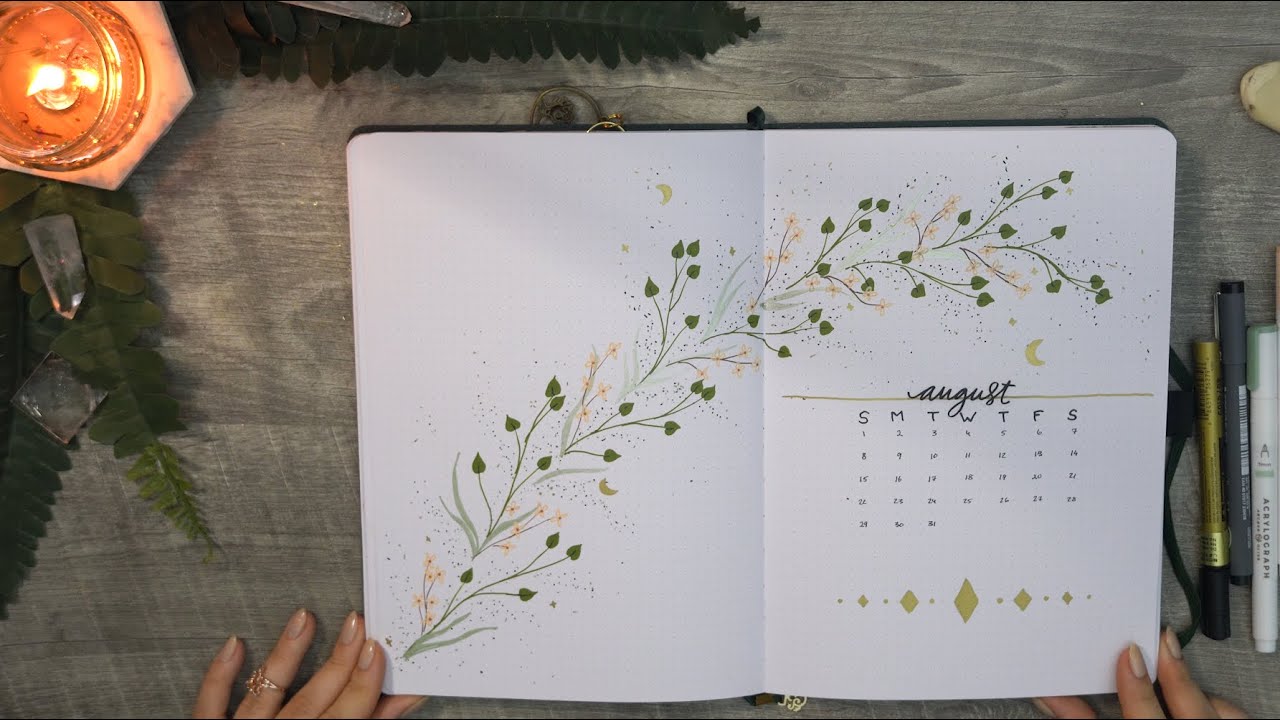📚 Plan With Me 📚 || August 2021 || Witches Bullet Journal #bujo #pwm #witchy