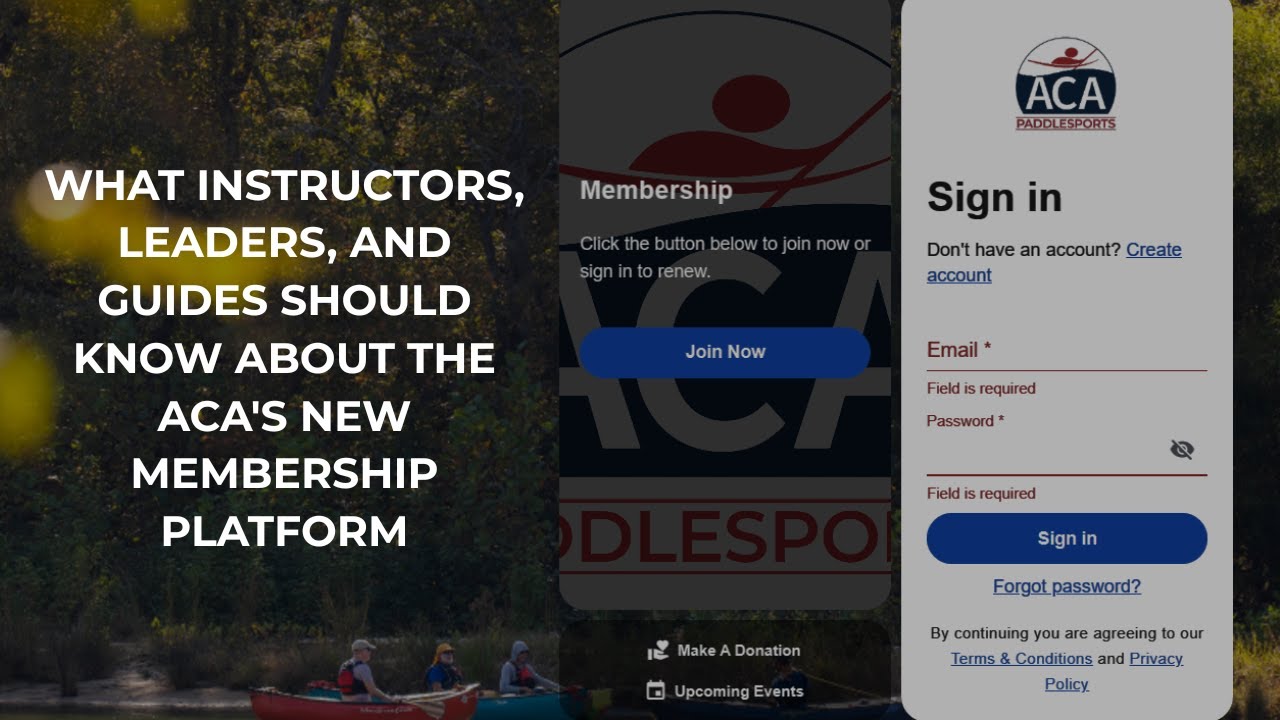 What Instructors, Leaders, and Guides Should Know About the ACA's New Membership Platform