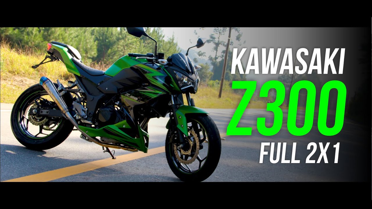 Top speed e super ronco da Kawasaki Z300 com o Full 2x1 Jeskap