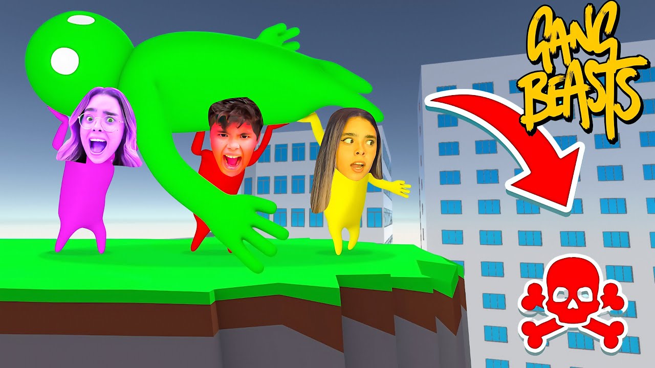 LUTA DE MASSINHAS GIGANTES no Gang Beasts !!