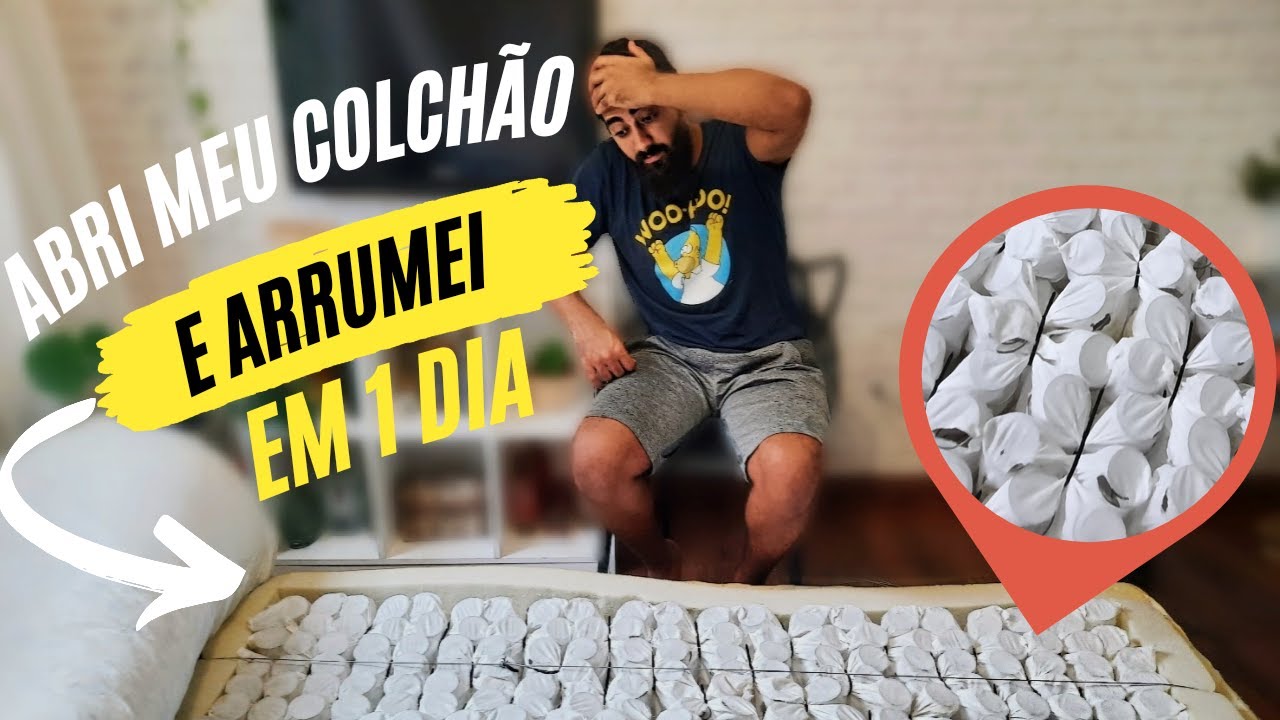 COMO CONSERTAR COLCHÃO DE MOLA ENSACADA GASTANDO POUCO| POLLY GONÇALVES