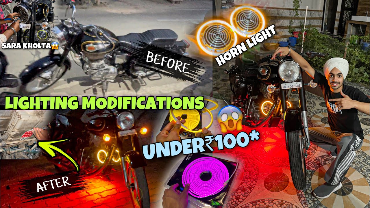 Bullet Lighting Modifications😱Under₹100*
