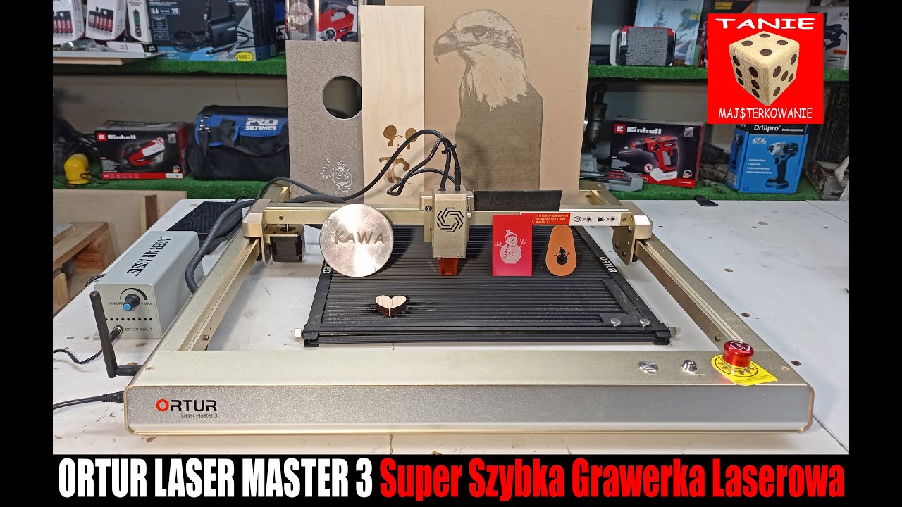 ORTUR LASER MASTER 3 - Najszybszy Grawer jaki Kiedykolwiek Testowałem 20000mm/m 10W + Sprężarka TEST