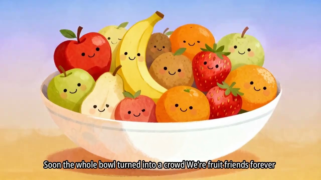 Fruit Friends Forever 🍌🍎🍊 | Fun Kids Song Short