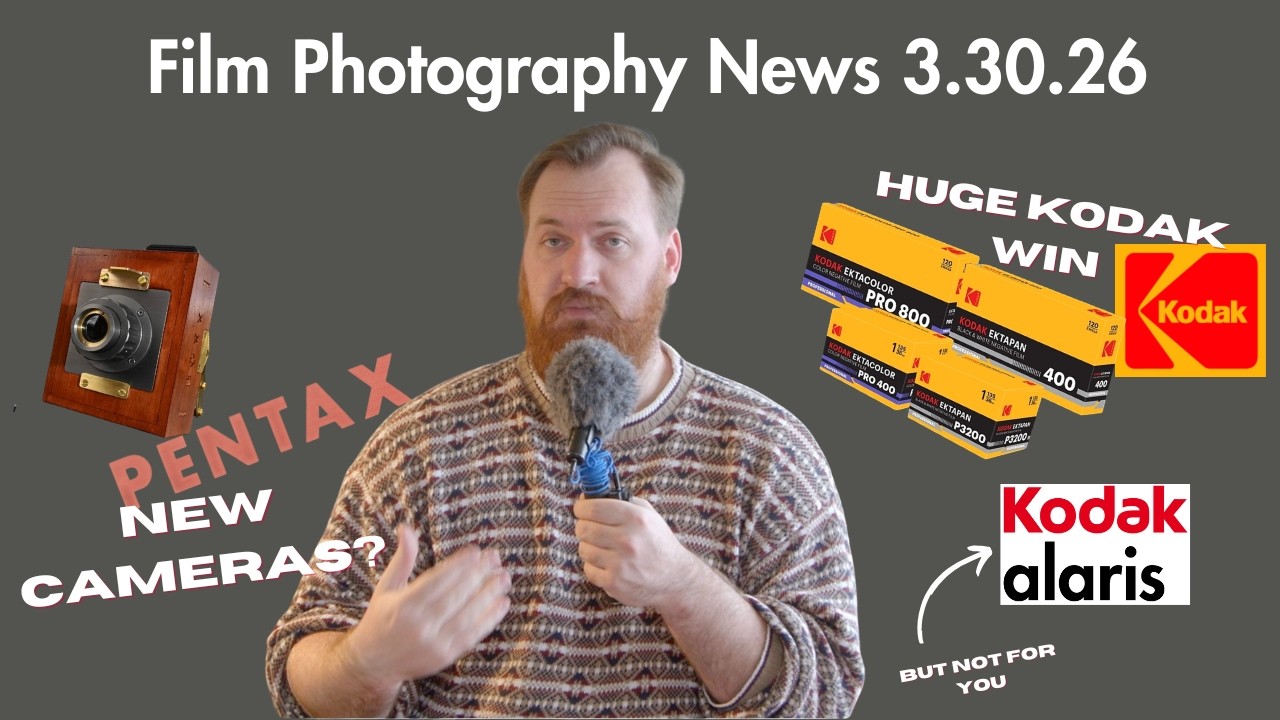 Новости пленочной фотографии 30.03.2026: Огромные новости от Kodak, распродажа пленки, новая плен...