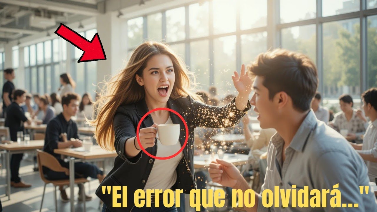 Una estudiante rica le tira café a un estudiante pobre — Se arrepiente 5 minutos después