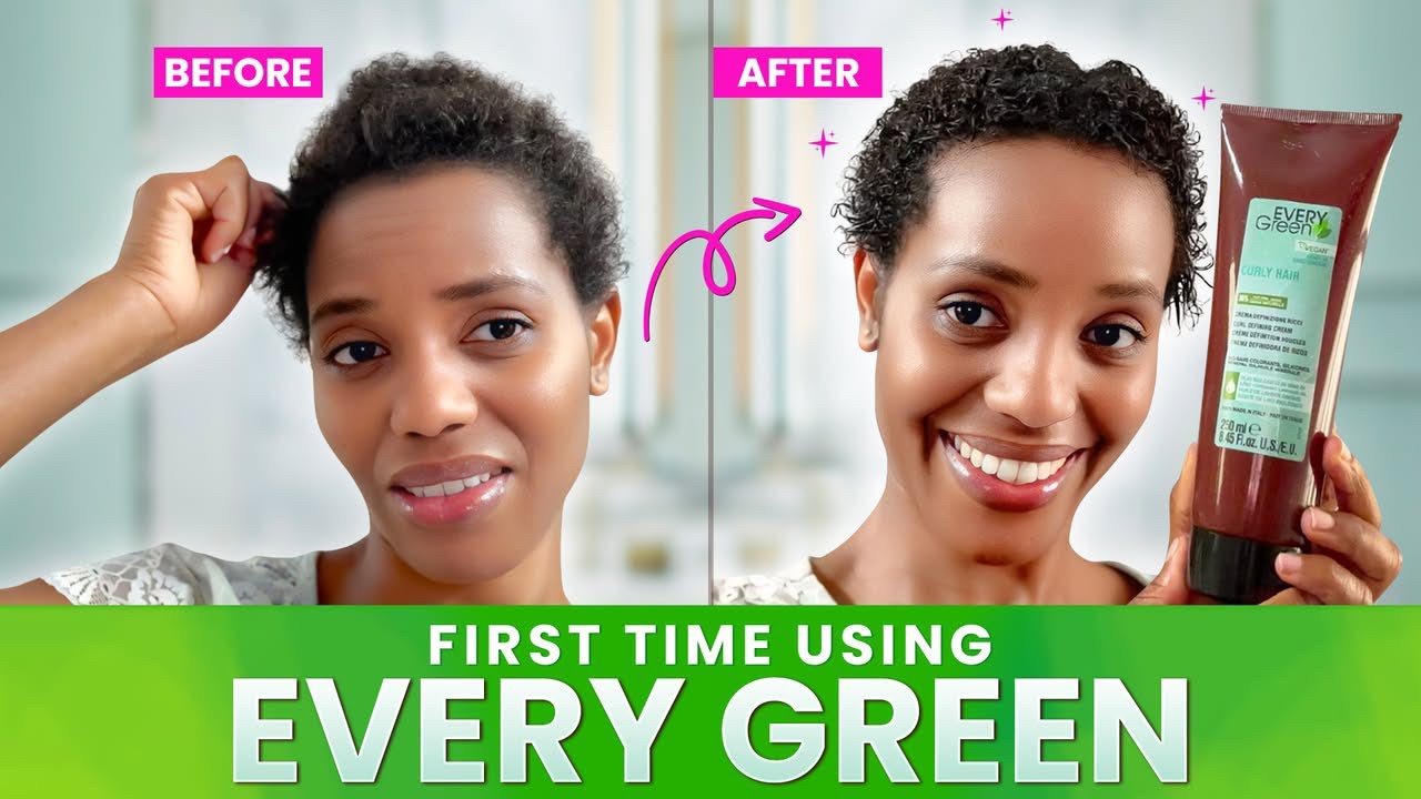 FIRST TIME Using Every Green Curl Cream on Texturized 4C Hair😱 | Crazy Curl Definition!|Brigy Family