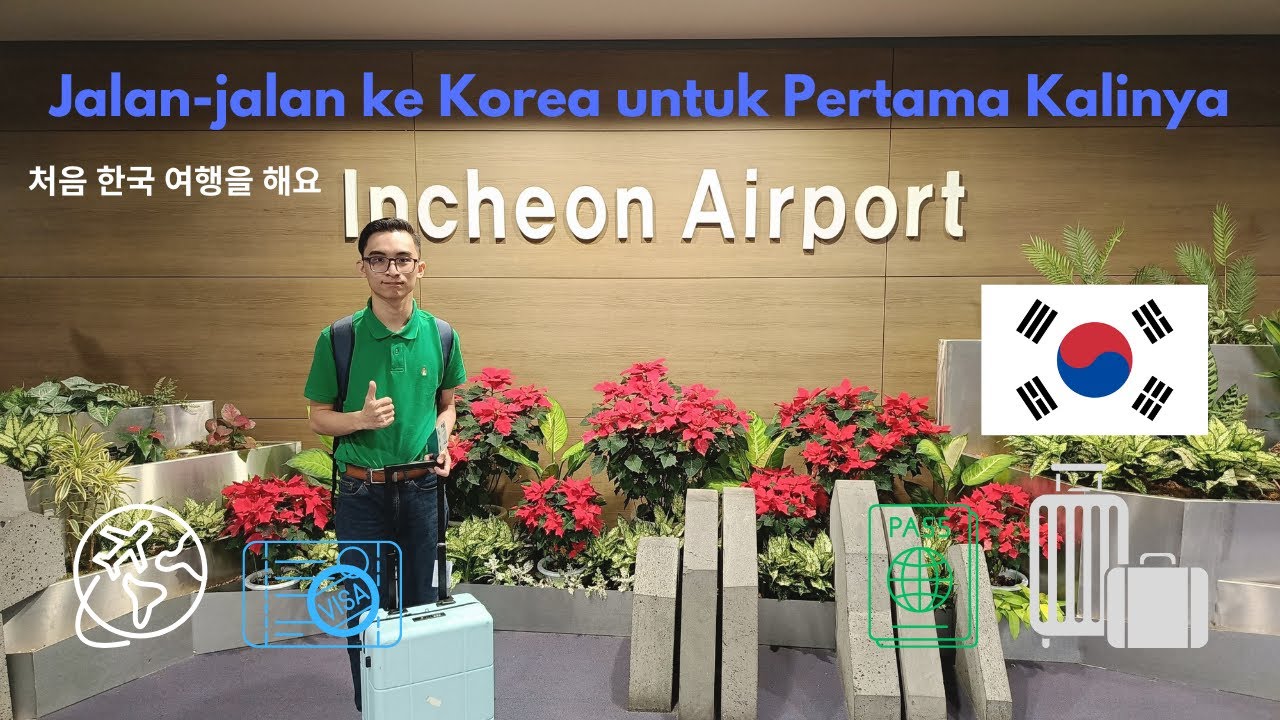 Pertama Kali Jalan-jalan ke Korea Selatan | Rickey Thaniel (처음 한국 여행) 🇰🇷✈️