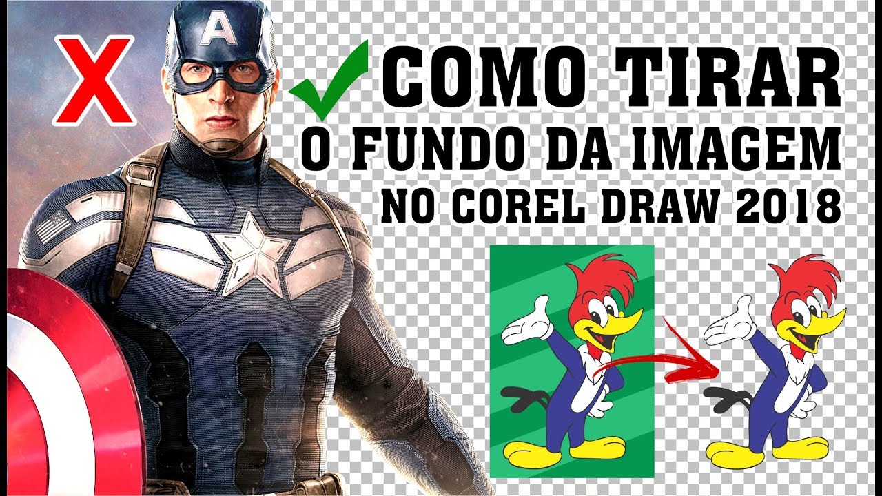 COMO TIRAR O FUNDO DA IMAGEM NO COREL DRAW 2018 / PASSO A PASSO PARA REMOVER FUNDO DA IMAGEM COREL