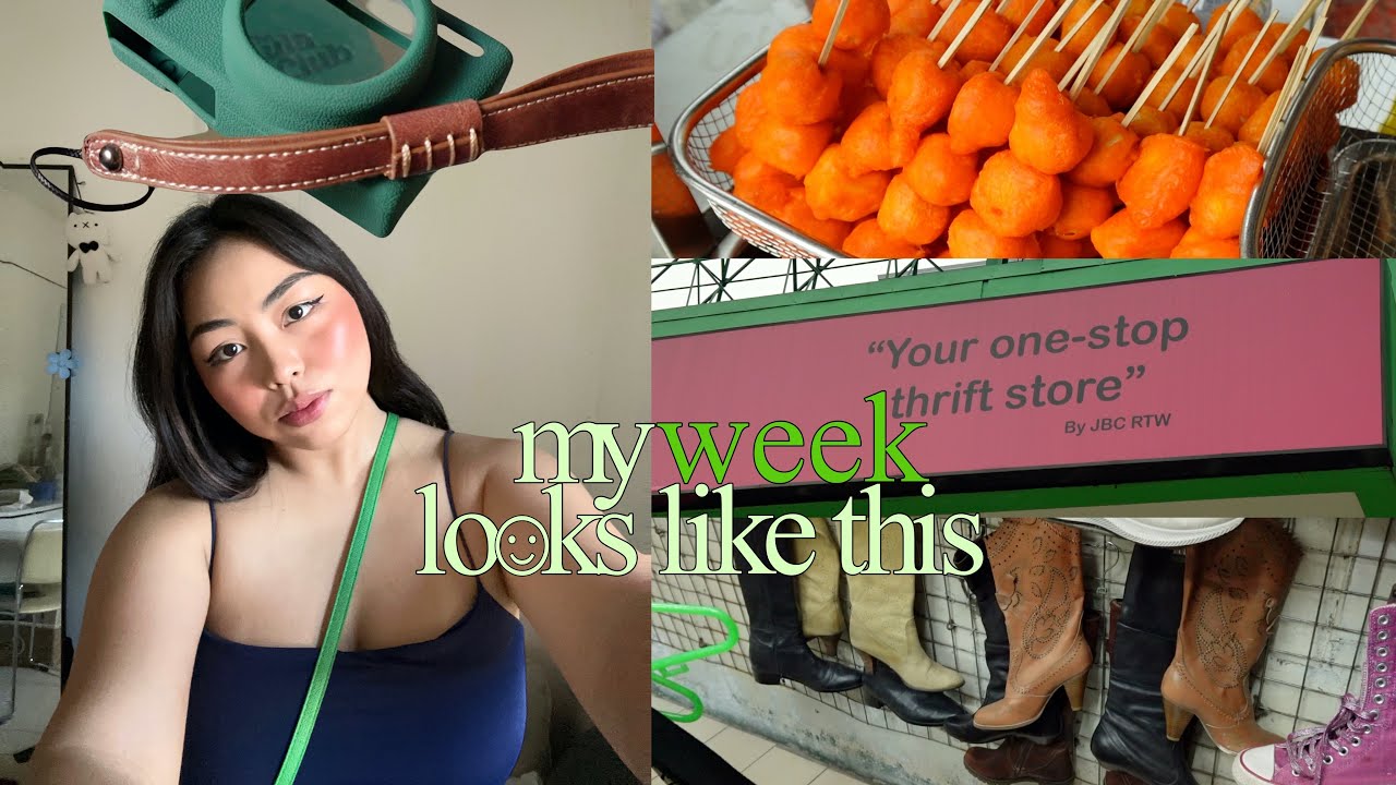 Vlog: Ukay/Thrift with me, unboxing my new sony camera, rainy days & a little hair refresh 🌦️