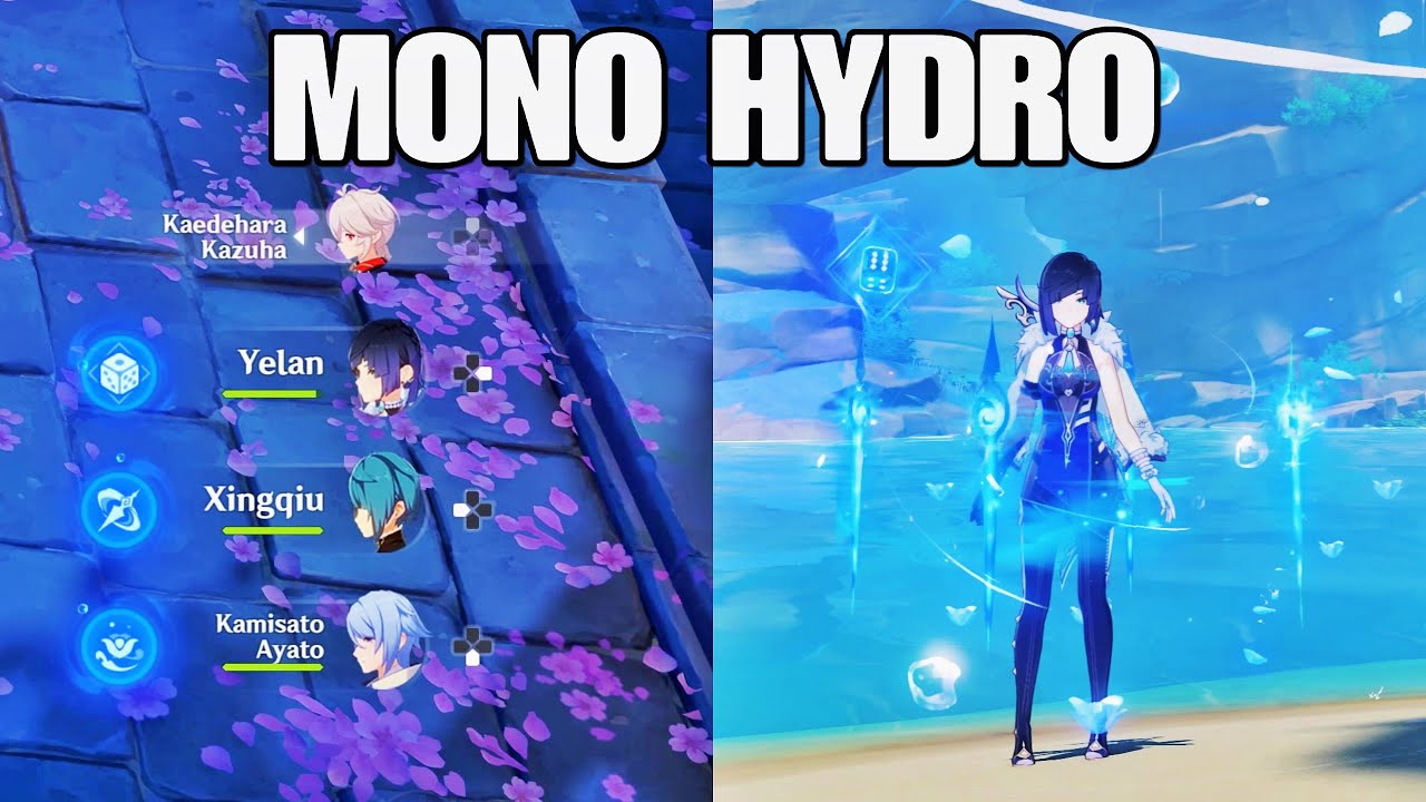 MONO HYDRO with YELAN, AYATO, XINGQIU | Genshin Impact