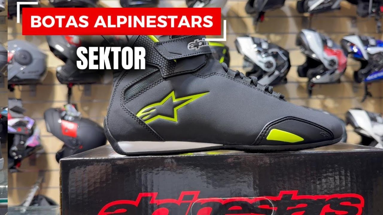 🚀 ALPINESTARS SEKTOR NEGRO / AMARILLO FLÚOR – ESTILO URBANO CON MÁXIMA VISIBILIDAD 🏍️