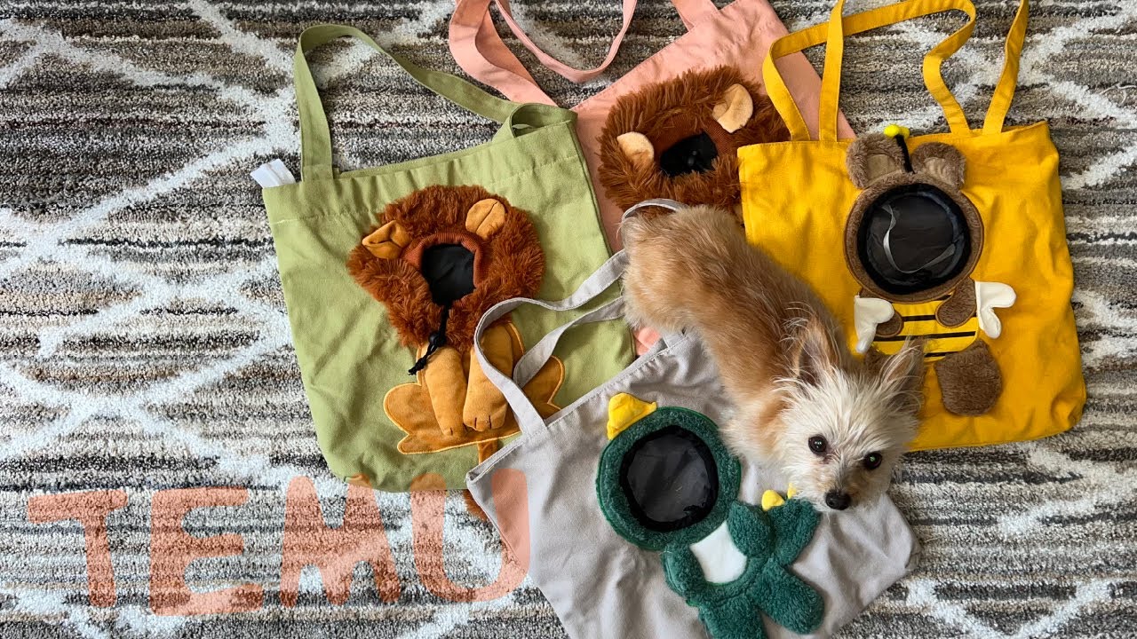 Dog Carrying Bags / TEMU Try Out Haul - The Cookin' Camper
