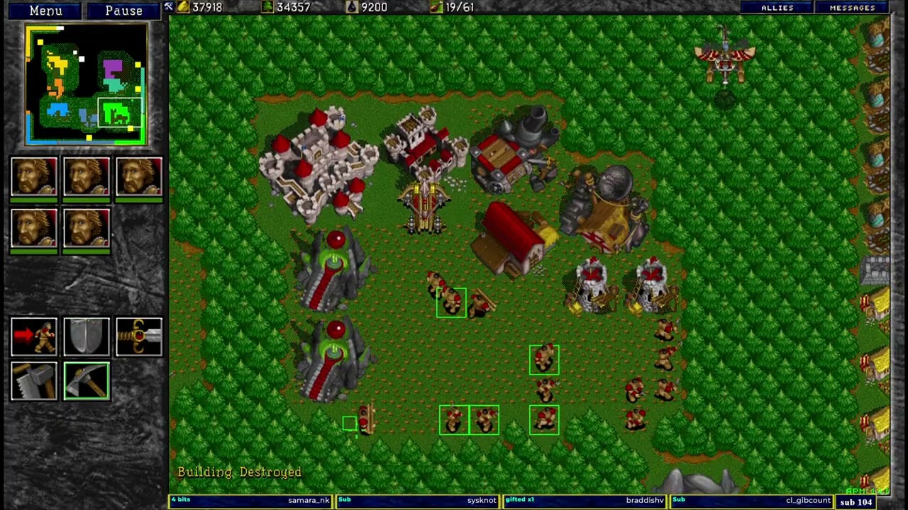 Warcraft 2 classic Chop Farms 4v4