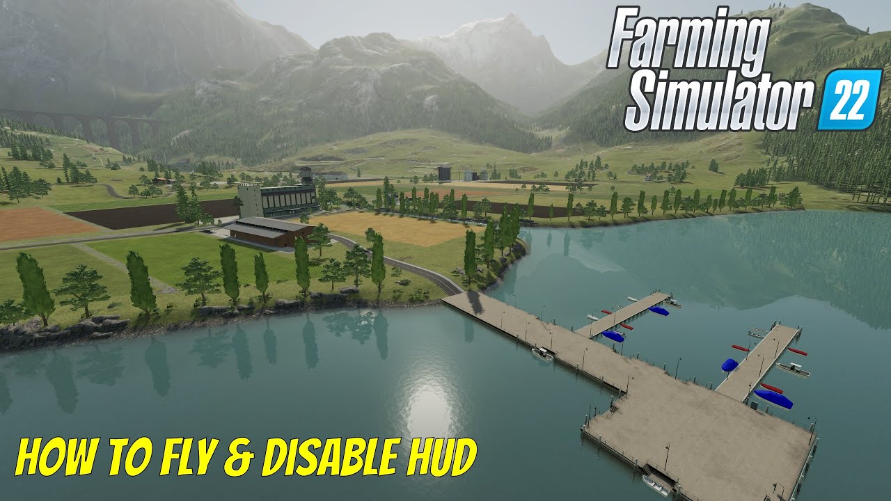 How To Fly and Disable Hud In FS22