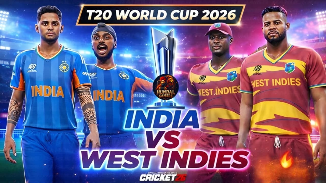 🔴 LIVE: INDIA 🇮🇳 VS WEST INDIES 🇯🇲 | T20 WORLD CUP 2026 | CRICKET 26 | REALISTIC MATCH #shortslive