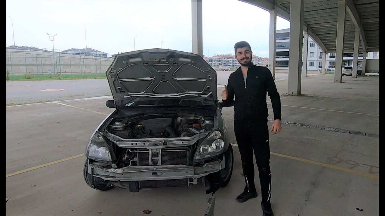 Clio Kaza Bölüm 3 / Ön Tampon Ve Far Değişimi