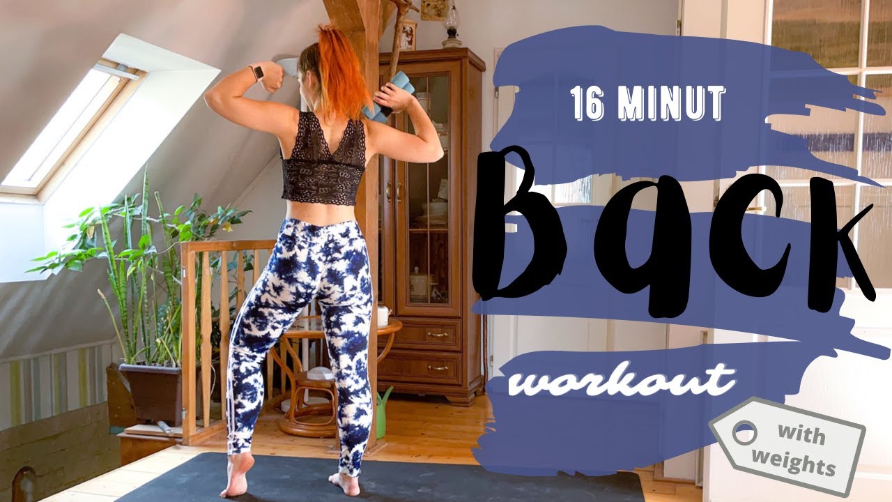 16 MINUT SEXY BACK WORKOUT / with weights / strongwithjenny