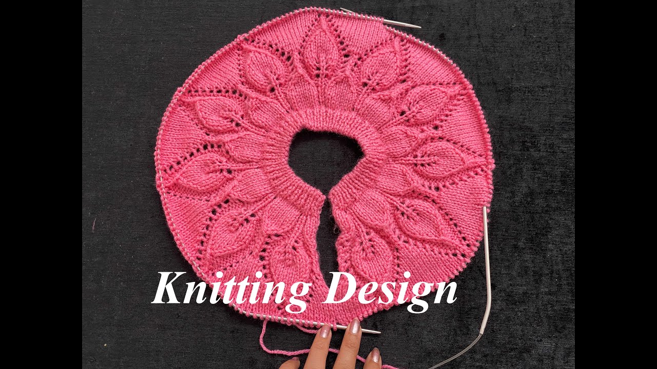 Knitting Top Down Sweater Design Leaf top down