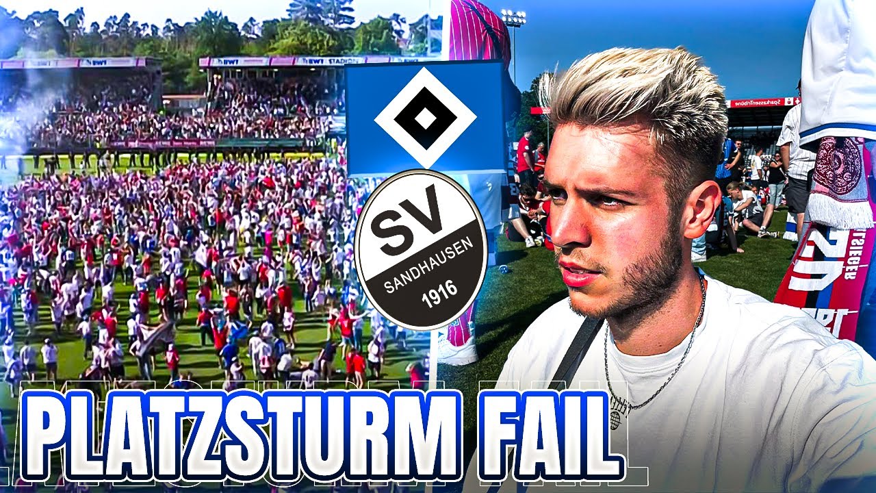 PLATZSTURM FAIL!! SV Sandhausen vs HSV Stadionvlog