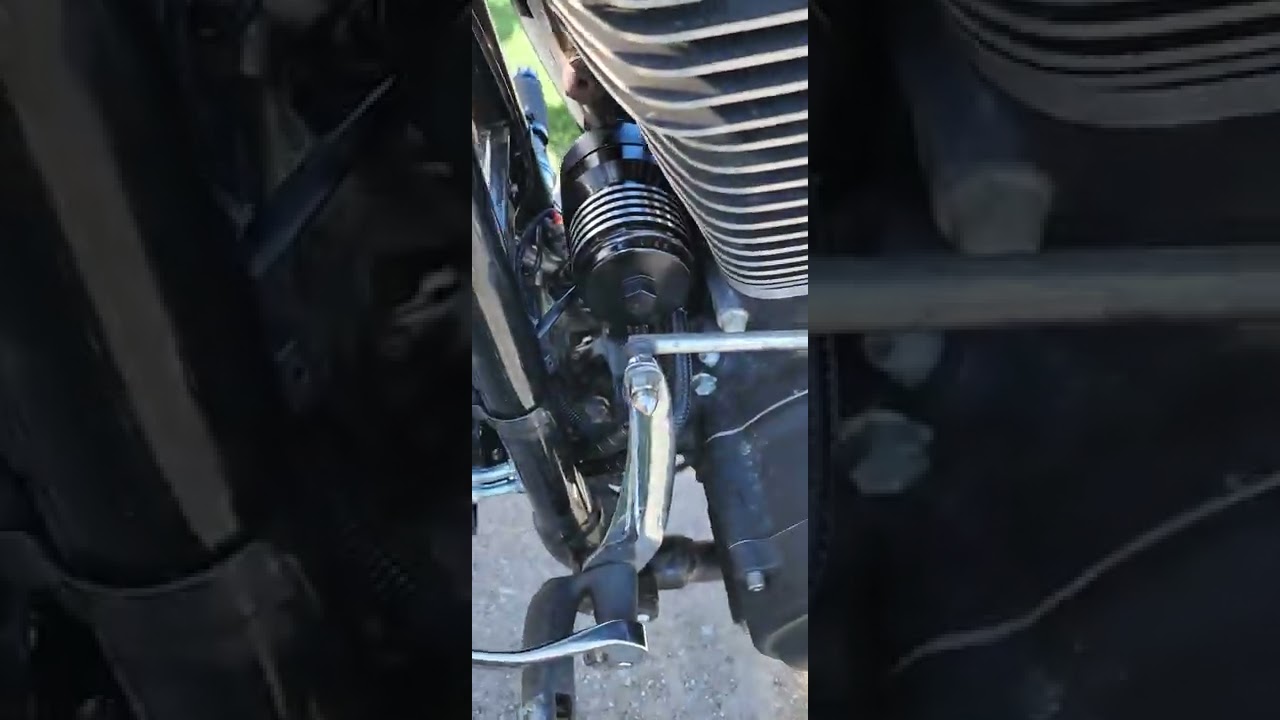 Ultracool oil cooler installed on a Dyna Fatbob