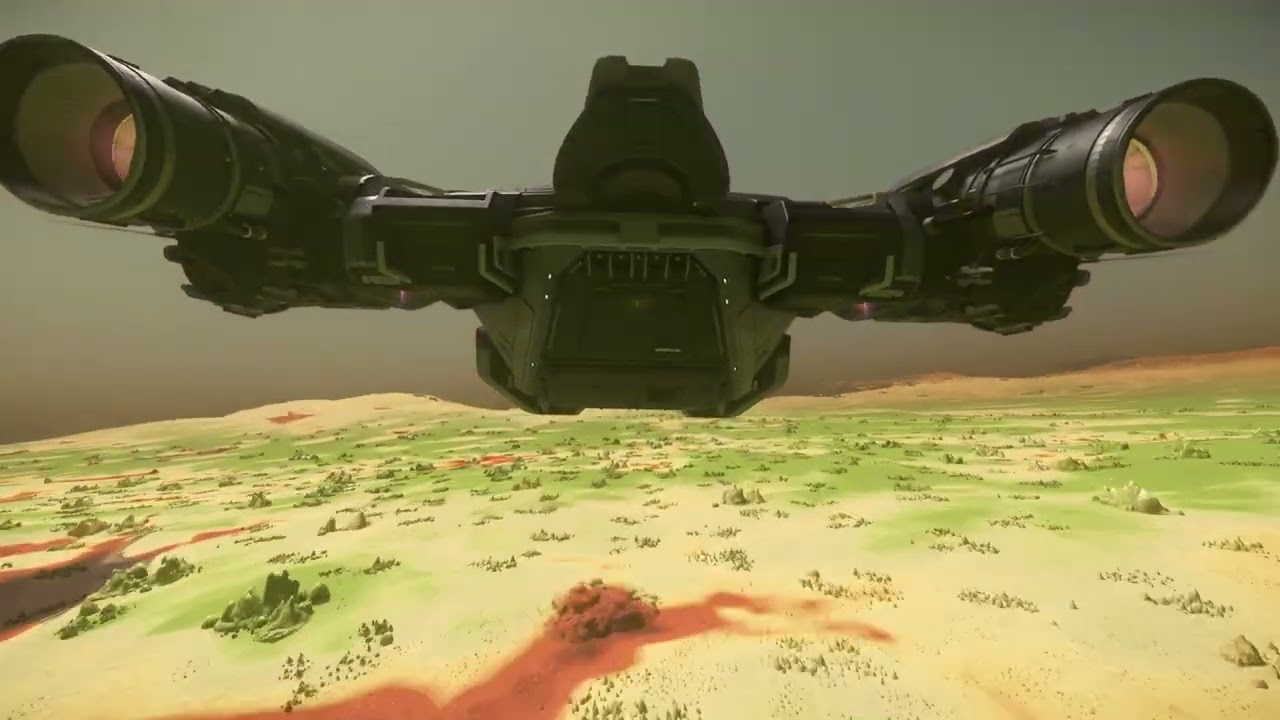 Star Citizen: New biomes on Hurston, flying over new biomes for the first time in Cutlass Black