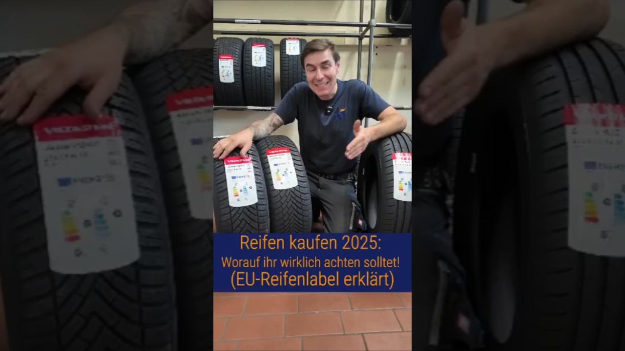 Anzeige 🛞Reifenlabel erkl&auml;rt: Worauf es WIRKLICH ankommt!&nbsp;#KFZ&nbsp;#kfzwerkstatt&nbsp;#reifen