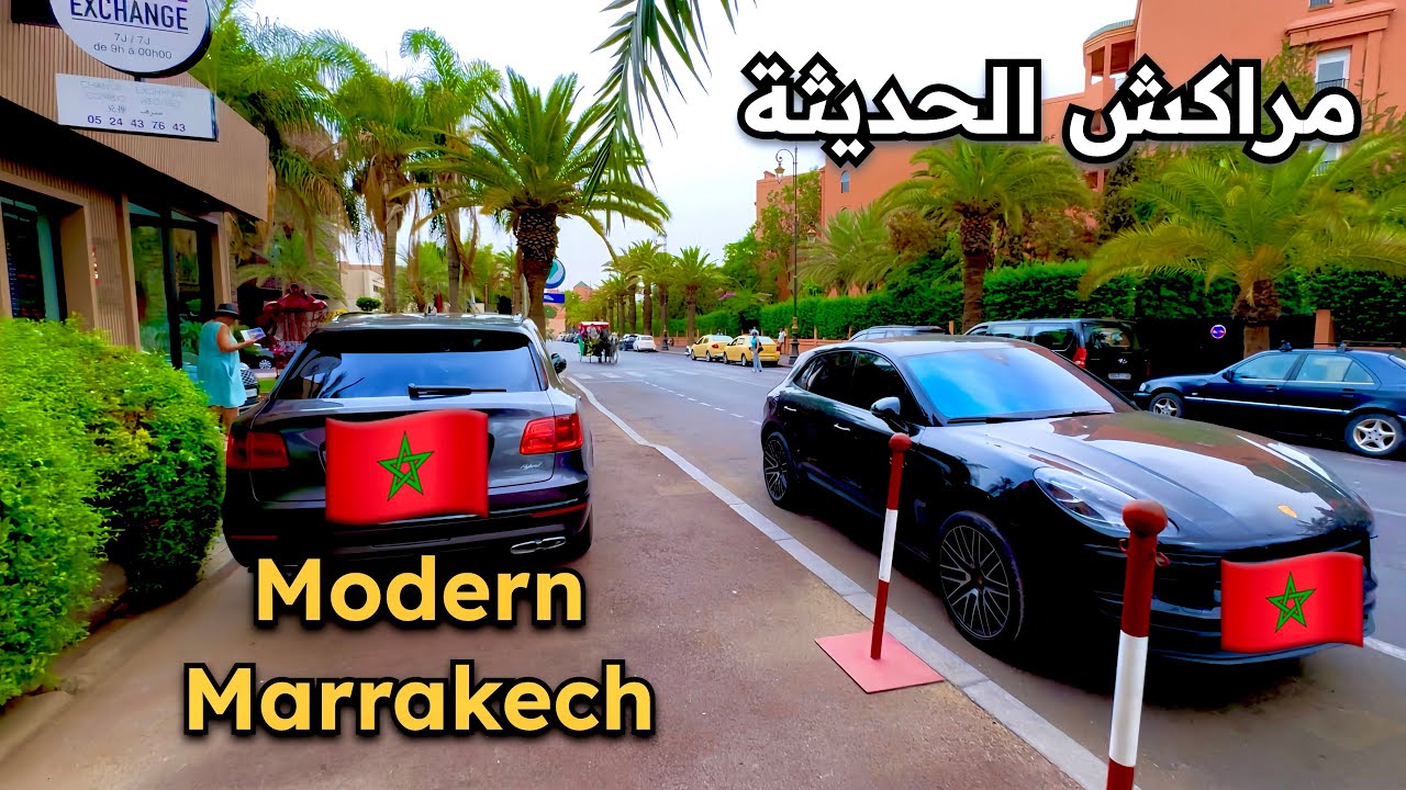  مراكش الحديثة والجديدة | Marrakech walking tour 4k 🇲🇦