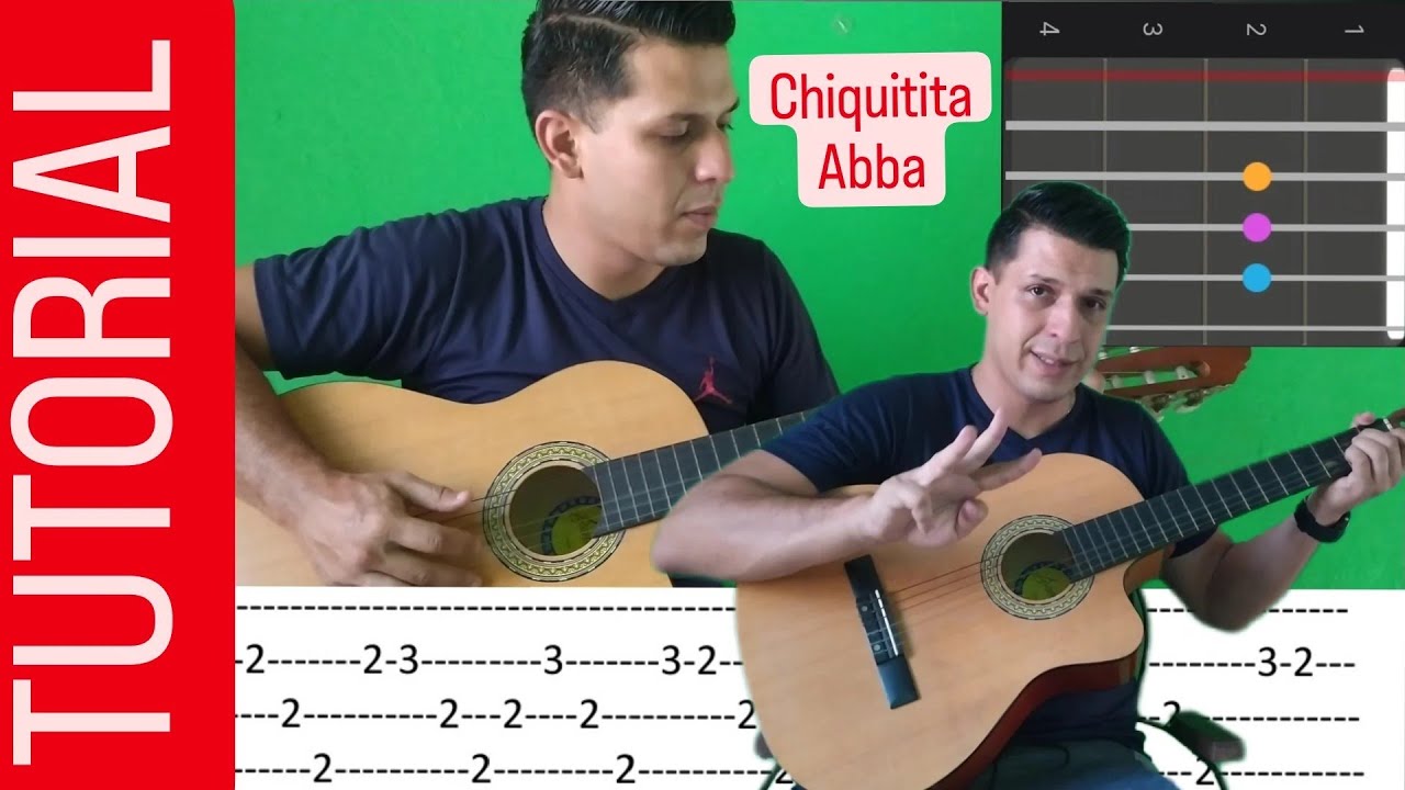 APRENDE como tocar CHIQUITITA grupo ABBA en GUITARRA COMPLETA tutorial para PRINCIPIANTES |2023|