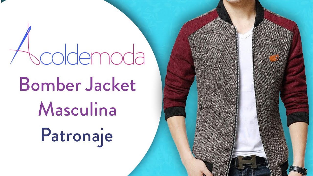 Patronaje de BOMBER JACKET PARA HOMBRE - DIY - Paso a Paso