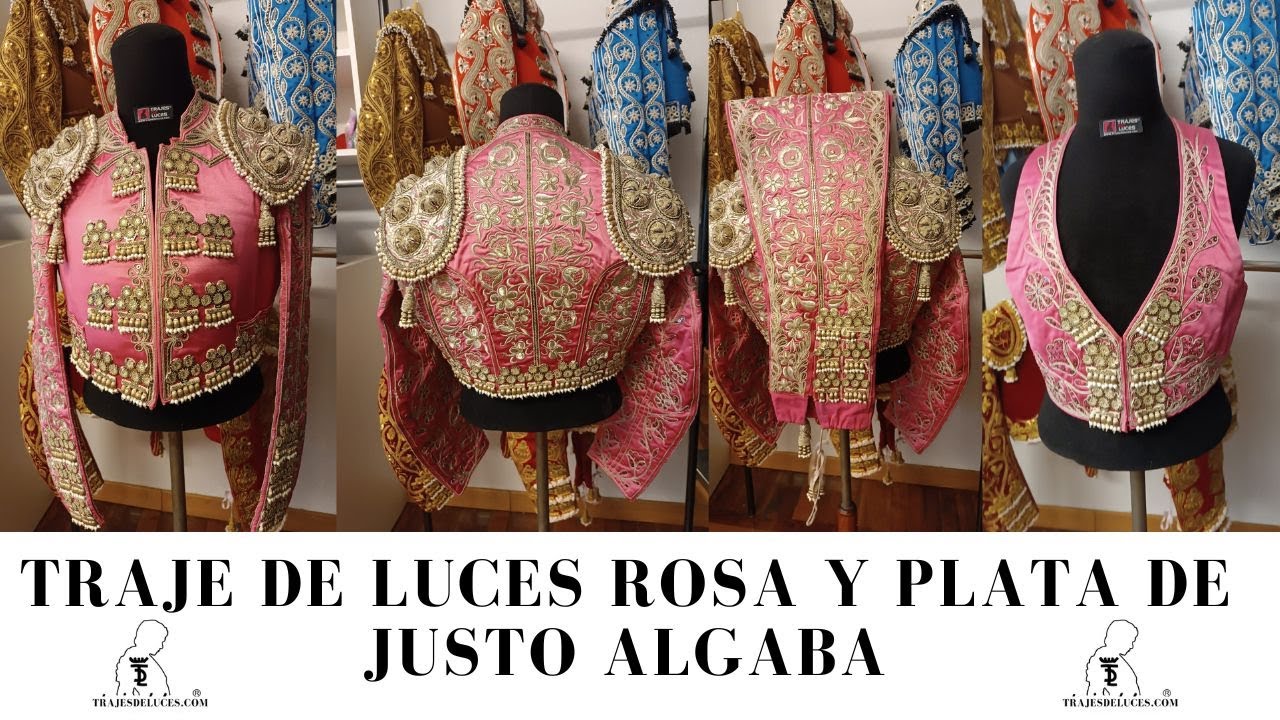 TRAJE DE TORERO ROSA Y PLATA | JUSTO ALGABA #modataurina #trajedeluces #trajedetorero #tiendataurina