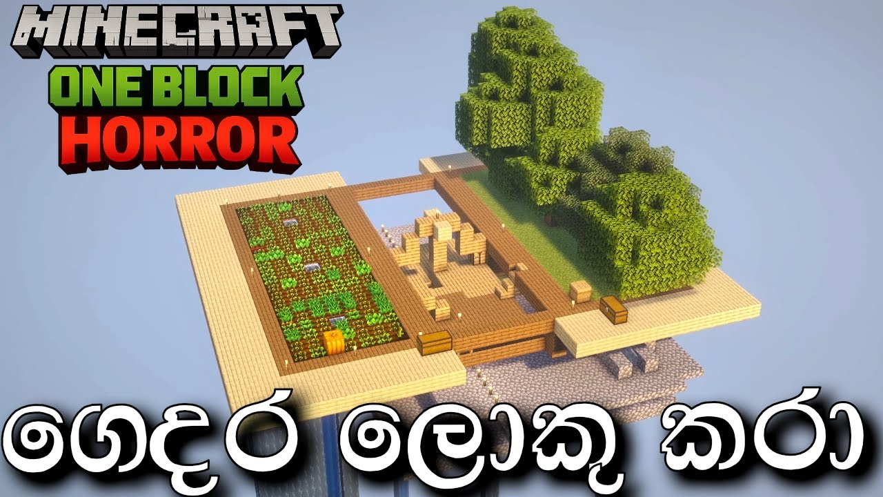 5 DAYS ONE BLOCK WITH THE KNOCKER -  MINECRAFT  sinhala gameplay @Anonymous-7374
