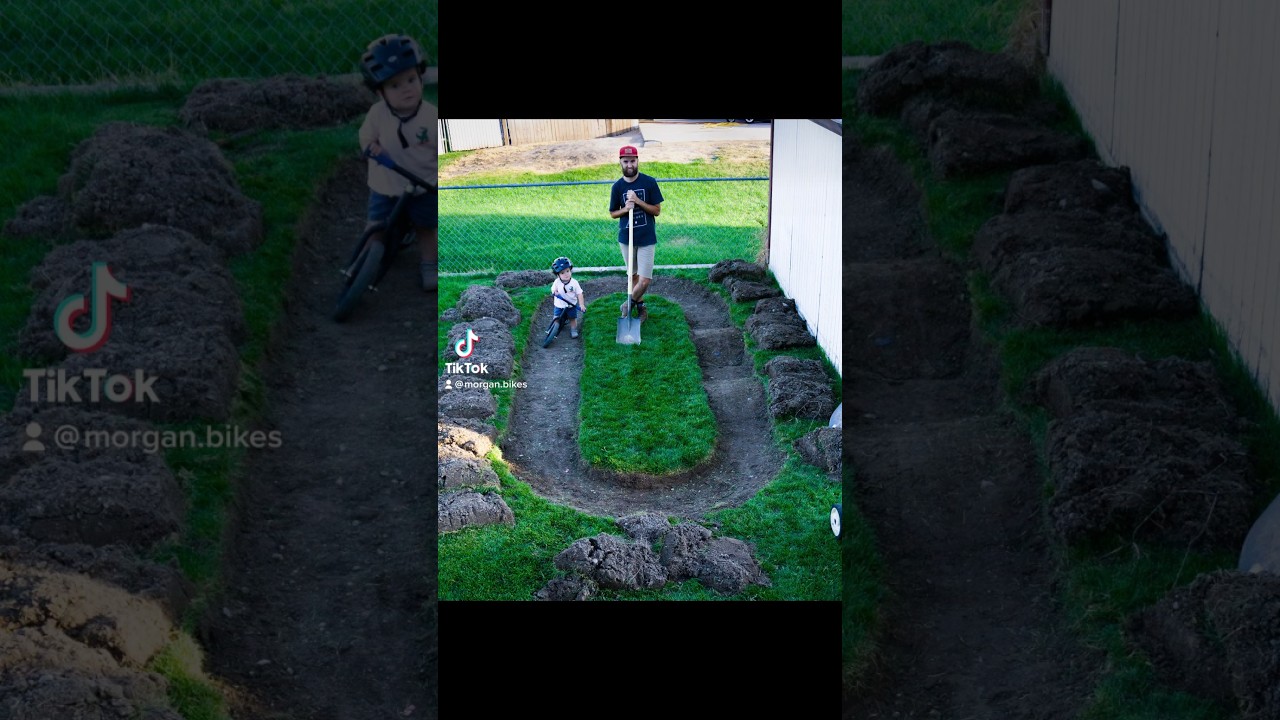 Decided to put a pump track in the backyard 🤘🏼