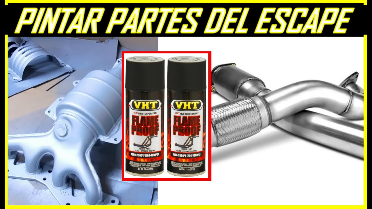 Como Pintar Partes del Escape en el auto (pintura de ceramica del alta temperatura)