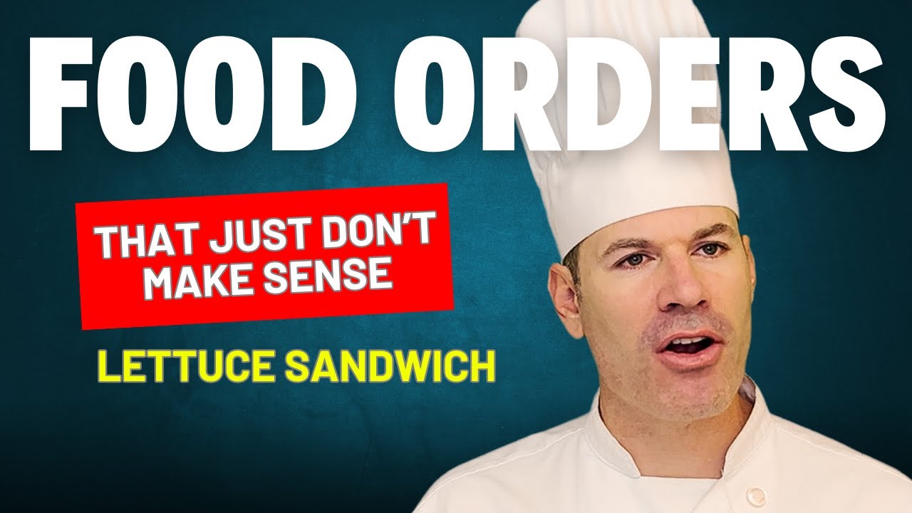 A lettuce sandwich - Food orders that just don't make sense