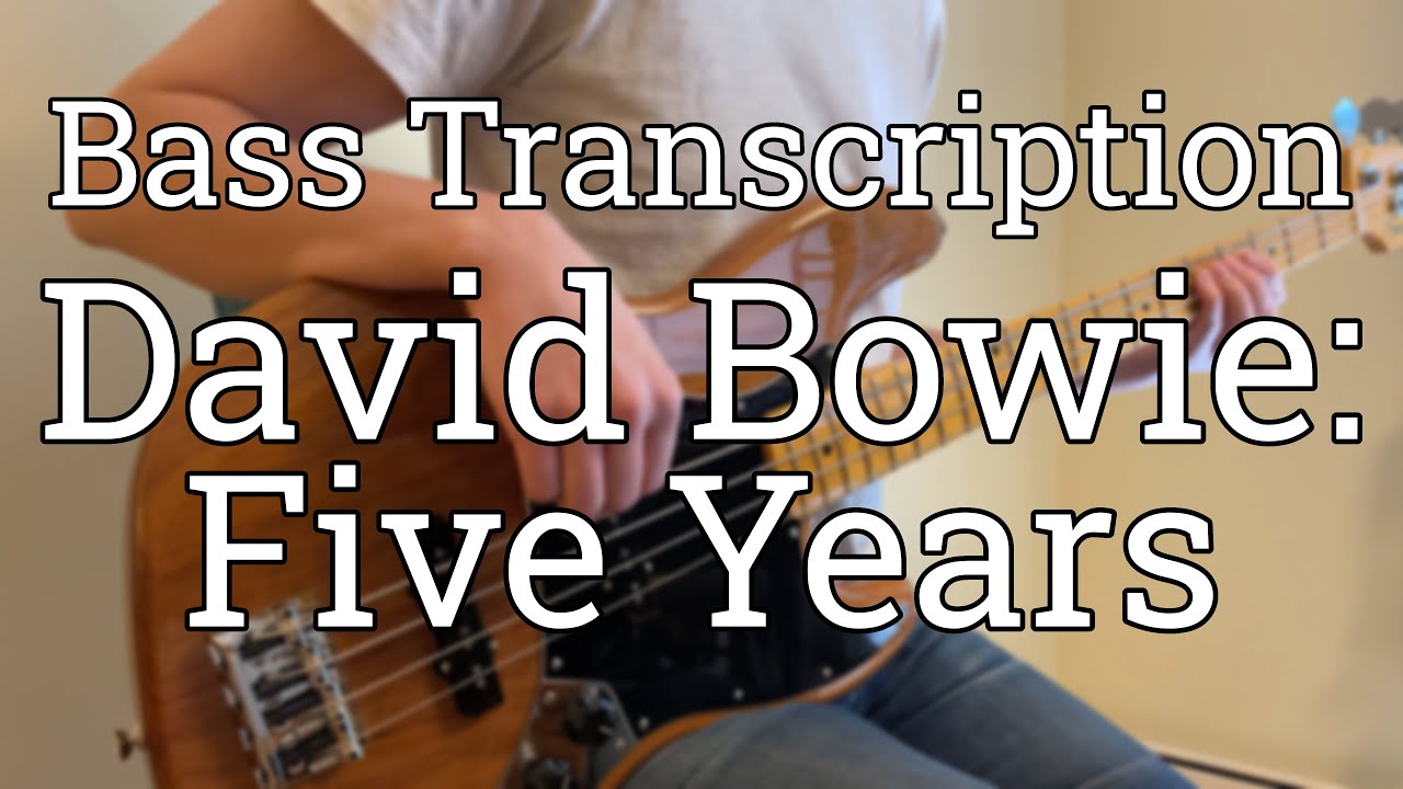 David Bowie - Five Years [Bass Cover + Sheet Music]