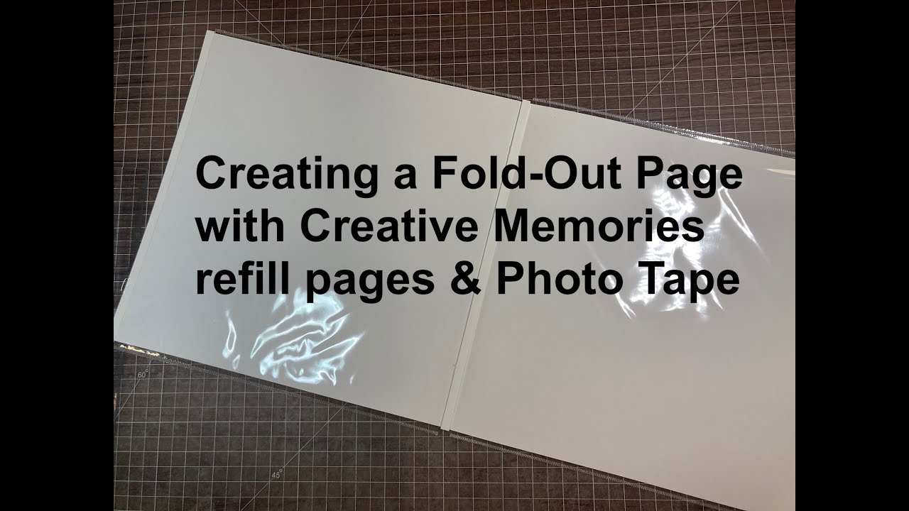 Создание разворотной страницы в альбоме Creative Memories