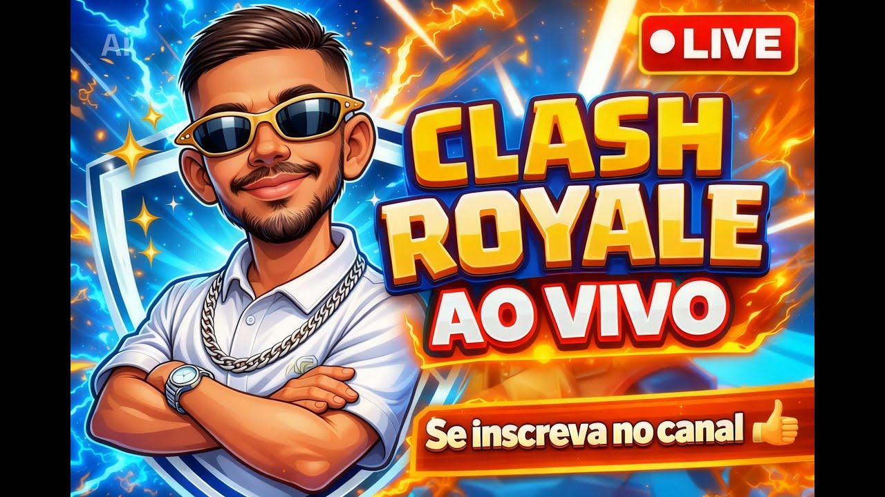 CLASH ROYALE COM VITINHO BR - VEM JOGAR JUNTO!
